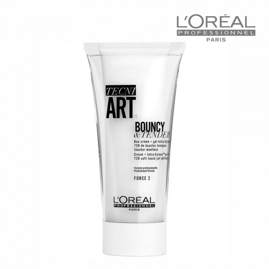 Loreal Tecni Art Bouncy & Tender Cream veidošanas krēms cirtainiem matiem 150ml Loreal Tecni Art Bouncy & Tender Cream veidošanas krēms cirtainiem matiem 150ml