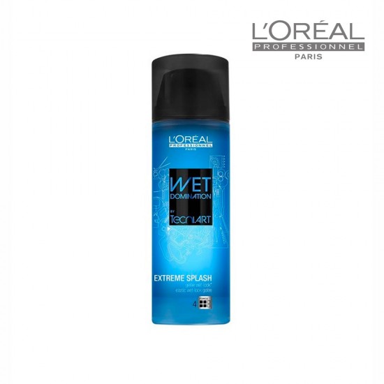 Loreal Tecni Art Wet Domination Extreme Splash želeja slapju matu efektam 150ml Loreal Tecni Art Wet Domination Extreme Splash želeja slapju matu efektam 150ml