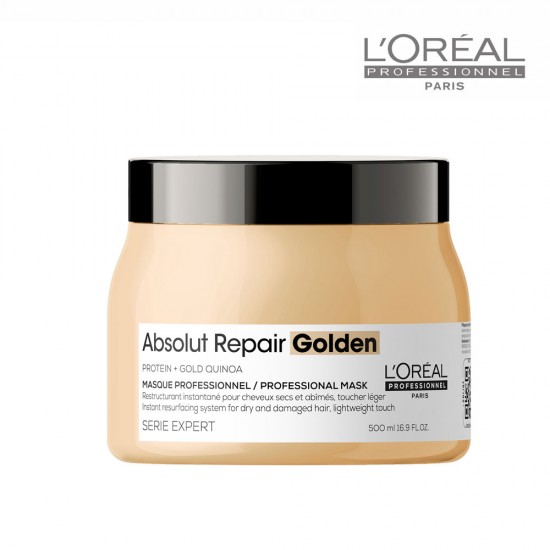 Loreal Serie Expert Absolut Repair Gold maska bojātiem matiem 500ml Loreal Serie Expert Absolut Repair Gold maska bojātiem matiem 500ml