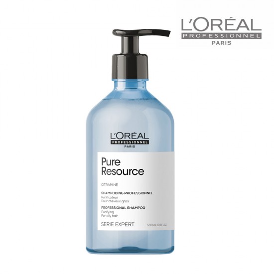 Loreal Serie Expert Pure Resource attīrošs šampūns taukainiem matiem 500ml Loreal Serie Expert Pure Resource attīrošs šampūns taukainiem matiem 500ml