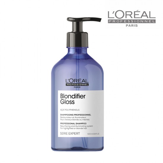 Loreal Serie Expert Blondifier Gloss šampūns blondiem matiem 500ml Loreal Serie Expert Blondifier Gloss šampūns blondiem matiem 500ml
