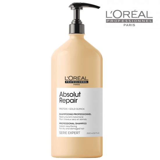 Loreal Serie Expert Absolut Repair šampūns bojātiem matiem 1,5L Loreal Serie Expert Absolut Repair šampūns bojātiem matiem 1,5L