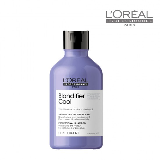 Loreal Serie Expert Blondifier Cool šampūns vēsi blondiem matiem 300ml Loreal Serie Expert Blondifier Cool šampūns vēsi blondiem matiem 300ml