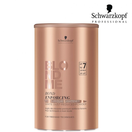 Schwarzkopf Pro BlondMe Bond saites stiprinošs māls matu balināšanai 7+ 350g Schwarzkopf Pro BlondMe Bond saites stiprinošs māls matu balināšanai 7+ 350g