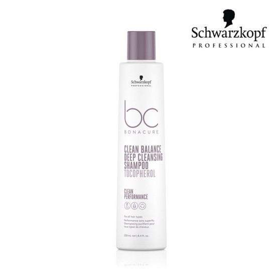 Schwarzkopf Pro BC Bonacure Clean Balance dziļi attīrošs šampūns 250ml Schwarzkopf Pro BC Bonacure Clean Balance dziļi attīrošs šampūns 250ml