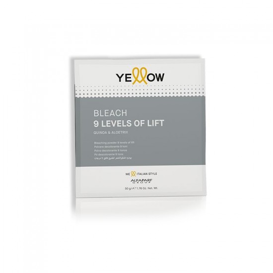 Yellow Bleach 9 Levels Of Lift pulveris matu balināšanai līdz 9 toņiem 50g Yellow Bleach 9 Levels Of Lift pulveris matu balināšanai līdz 9 toņiem 50g