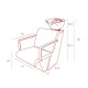 Hair washing sink and chair DREN Hair washing sink and chair DREN