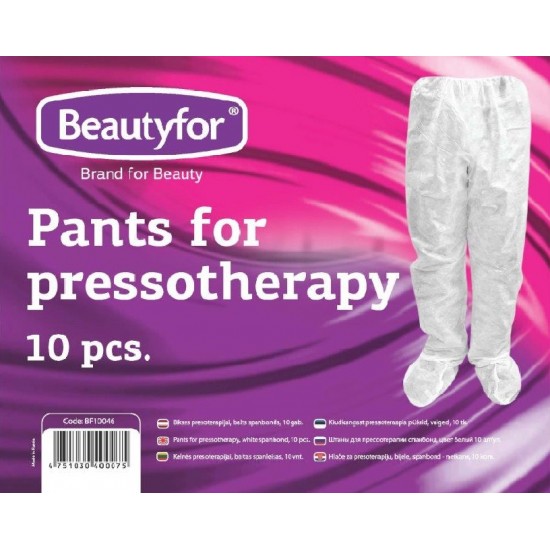 Beautyfor bikses presoterapijai, balts spanbonds, 10gab. Beautyfor bikses presoterapijai, balts spanbonds, 10gab.