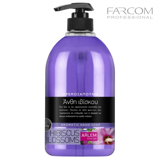 Farcom Arlem hibiscus blossoms hand soap with pump 1L Farcom Arlem hibiscus blossoms hand soap with pump 1L