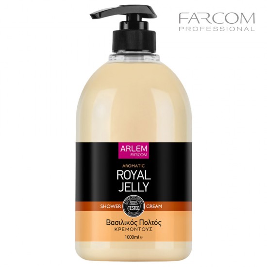 Farcom Arlem dušas gēls Royal jelly ar dozatoru 1L Farcom Arlem dušas gēls Royal jelly ar dozatoru 1L