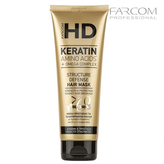 Farcom HD Structure Defense maska bojātiem matiem 250ml Farcom HD Structure Defense maska bojātiem matiem 250ml