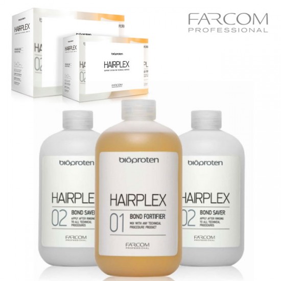 Farcom Bioproten Hairplex matu aizsardzība 3x525ml Farcom Bioproten Hairplex matu aizsardzība 3x525ml