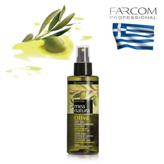Farcom Mea Natura Olive dry oil intensīva sausā eļļa matiem 160ml Farcom Mea Natura Olive dry oil intensīva sausā eļļa matiem 160ml