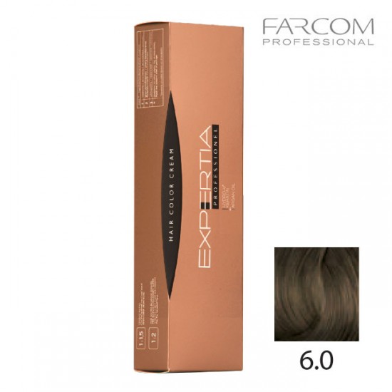 Farcom Expertia Professionel Permanent Hair Color Cream 100ml 6.0-DA Dark blonde Farcom Expertia Professionel Permanent Hair Color Cream 100ml 6.0-DA Dark blonde