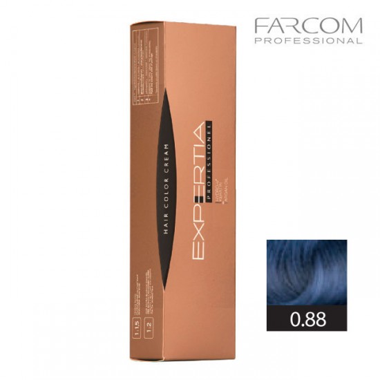 Farcom Expertia Professionel Permanent Hair Color Cream 100ml 0.88 Blue Farcom Expertia Professionel Permanent Hair Color Cream 100ml 0.88 Blue
