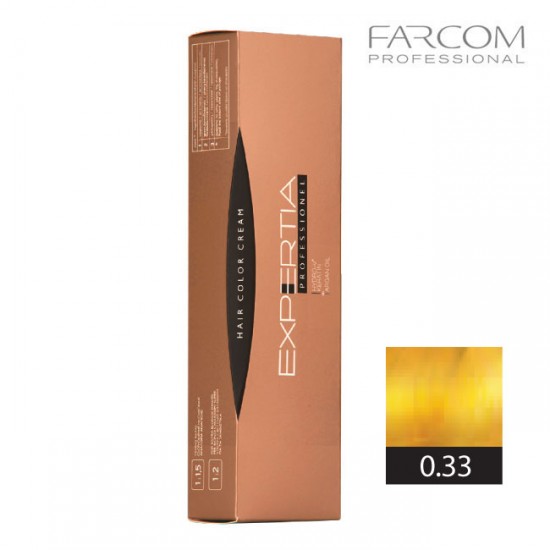 Farcom Expertia Professionel Permanent Hair Color Cream 100 ml 0.33 Golden Farcom Expertia Professionel Permanent Hair Color Cream 100 ml 0.33 Golden