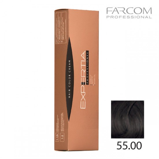 Farcom Expertia Professionel Permanent Hair Color Cream 100ml 55.00-LI Light deep brown Farcom Expertia Professionel Permanent Hair Color Cream 100ml 55.00-LI Light deep brown