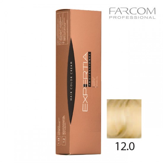 Farcom Expertia Professionel Permanent Hair Color Cream 100 ml 12.0-VE Very light blonde Farcom Expertia Professionel Permanent Hair Color Cream 100 ml 12.0-VE Very light blonde