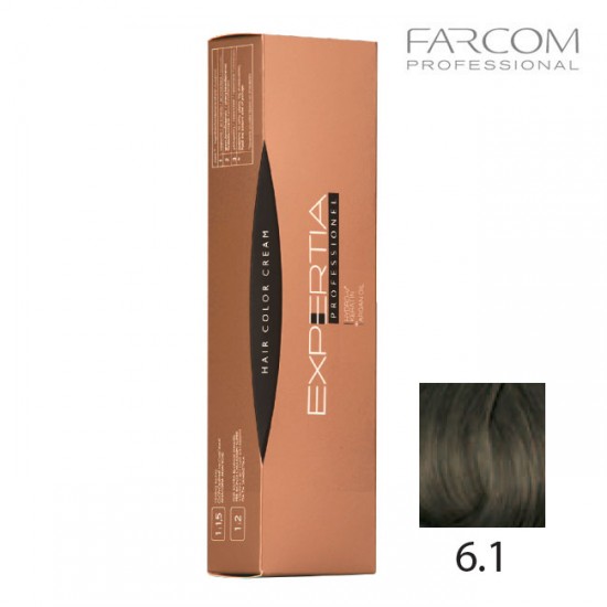 Farcom Expertia Professionel Permanent Hair Color Cream 100ml 6.1-DA Dark ash blonde Farcom Expertia Professionel Permanent Hair Color Cream 100ml 6.1-DA Dark ash blonde