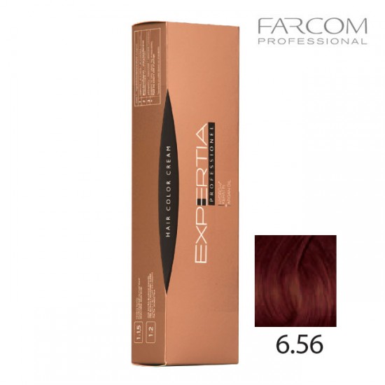 Farcom Expertia Professionel Permanent Hair Color Cream 100ml 6.56-DA Dark mahogany red blonde Farcom Expertia Professionel Permanent Hair Color Cream 100ml 6.56-DA Dark mahogany red blonde