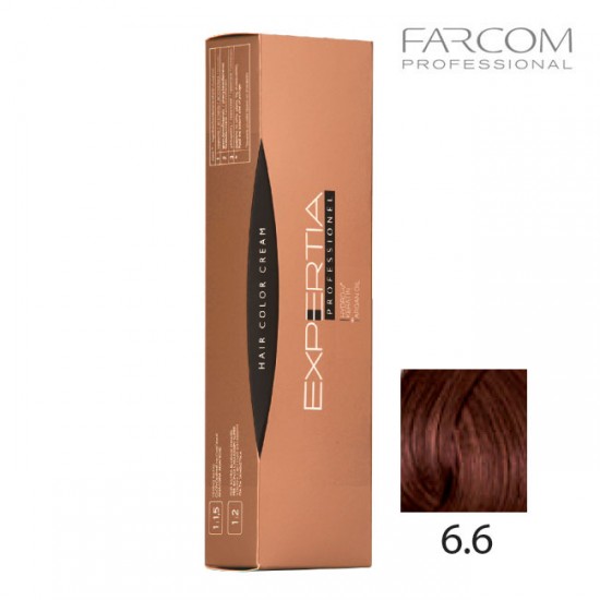 Farcom Expertia Professionel Permanent Hair Color Cream 100ml 6.6-DA Dark red blonde Farcom Expertia Professionel Permanent Hair Color Cream 100ml 6.6-DA Dark red blonde