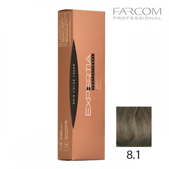 Farcom Expertia Professionel Permanent Hair Color Cream 100 ml 8.1-LIG Light ash blonde Farcom Expertia Professionel Permanent Hair Color Cream 100 ml 8.1-LIG Light ash blonde