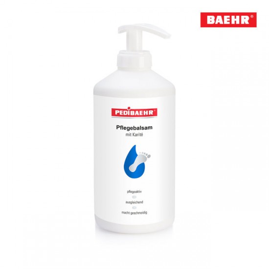 Pedibaehr Pflegebalsam ādas kopšanas balzams ar karitē 500ml ar dozatoru Pedibaehr Pflegebalsam ādas kopšanas balzams ar karitē 500ml ar dozatoru
