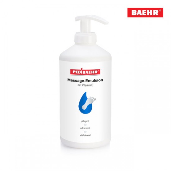 Pedibaehr masāžas emulsija ar vitamīnu E 500ml ar dozatoru Pedibaehr masāžas emulsija ar vitamīnu E 500ml ar dozatoru