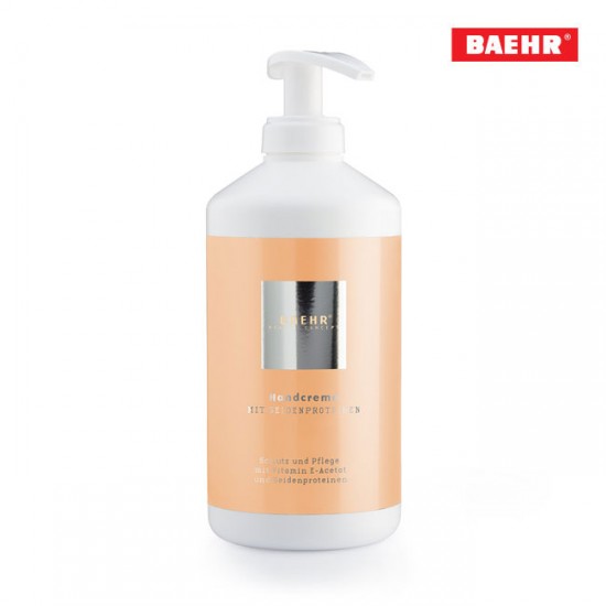 Baehr roku krēms ar vitamīnu E un zīda proteīniem 500ml ar dozatoru Baehr roku krēms ar vitamīnu E un zīda proteīniem 500ml ar dozatoru
