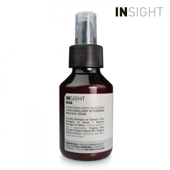 Insight Man Emollient Face And Aftershave Cream mīkstinošs krēms 100ml