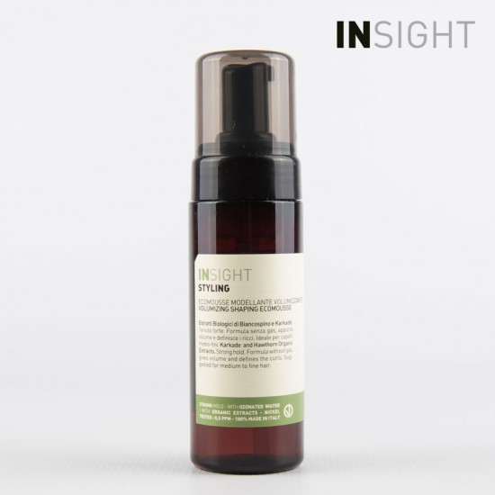 Insight Styling Volumizing shaping ecomousse matu putas apjomam un veidošanai 150ml Insight Styling Volumizing shaping ecomousse matu putas apjomam un veidošanai 150ml