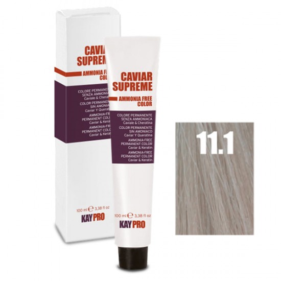 Kepro Caviar Supreme matu krāsa ļoti gaišs platīns pelnu blond 11.1 100ml