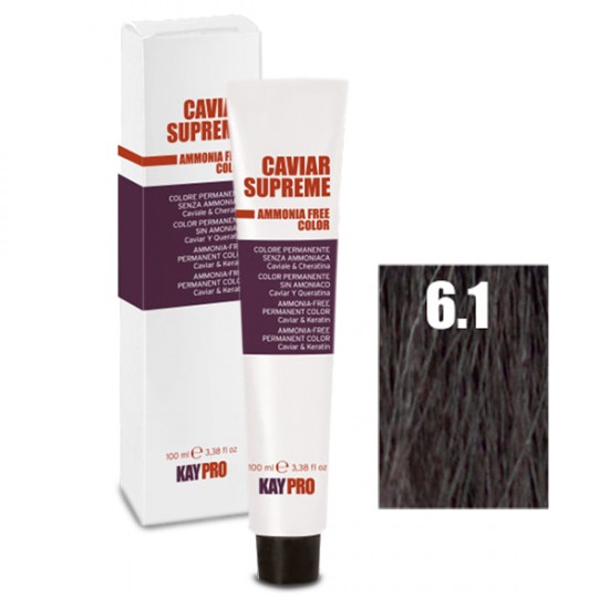 Kepro Caviar Supreme matu krāsa tumši pelnu blond 6.1 100ml
