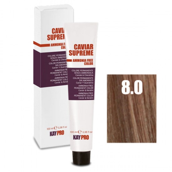 Kepro Caviar Supreme matu krāsa gaišs blond 8.0 100ml