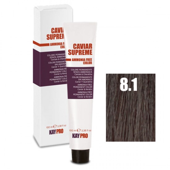 Kepro Caviar Supreme matu krāsa gaišs pelnu blond 8.1 100ml