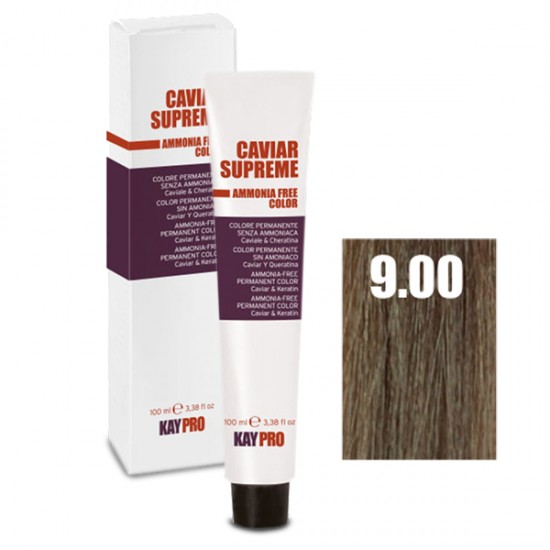 Kepro Caviar Supreme matu krāsa intensīva ļoti gaiša blonde 9.00 100ml Kepro Caviar Supreme matu krāsa intensīva ļoti gaiša blonde 9.00 100ml