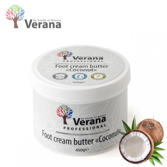Verana Coconut Kokosrieksts sviestkrēms kājām 450g Verana Coconut Kokosrieksts sviestkrēms kājām 450g