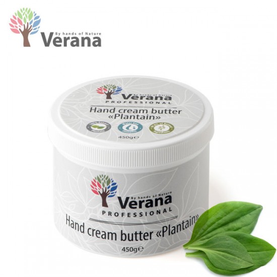 Verana Plantain Ceļmallapa sviestkrēms rokām 450g Verana Plantain Ceļmallapa sviestkrēms rokām 450g