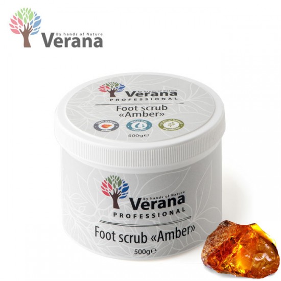 Verana Amber Dzintars skrubis kājām 500g Verana Amber Dzintars skrubis kājām 500g