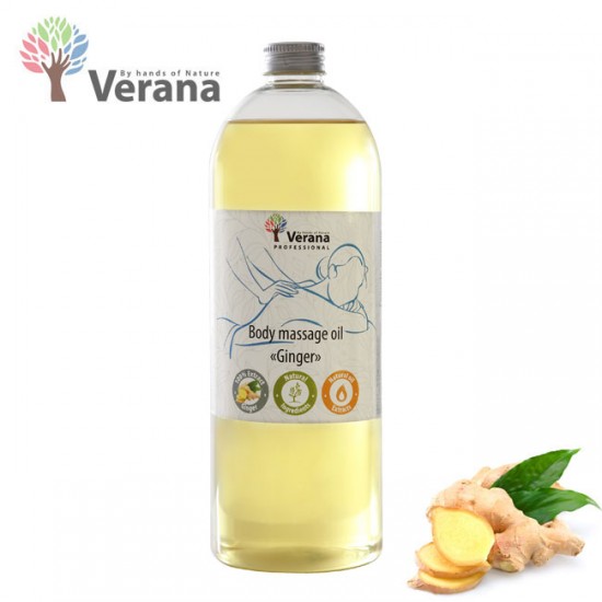 Verana Ginger Ingvers masāžas eļļa ķermenim 1L Verana Ginger Ingvers masāžas eļļa ķermenim 1L