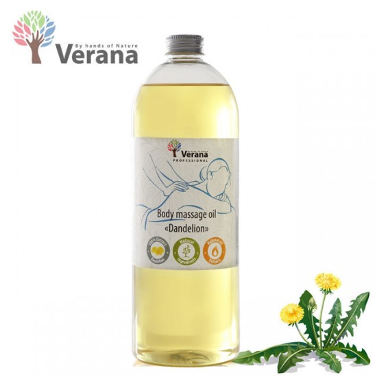 Verana Dandelion Pienene masāžas eļļa ķermenim 1L Verana Dandelion Pienene masāžas eļļa ķermenim 1L