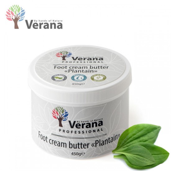 Verana Plantain Ceļmallapa sviestkrēms kājām 450g Verana Plantain Ceļmallapa sviestkrēms kājām 450g