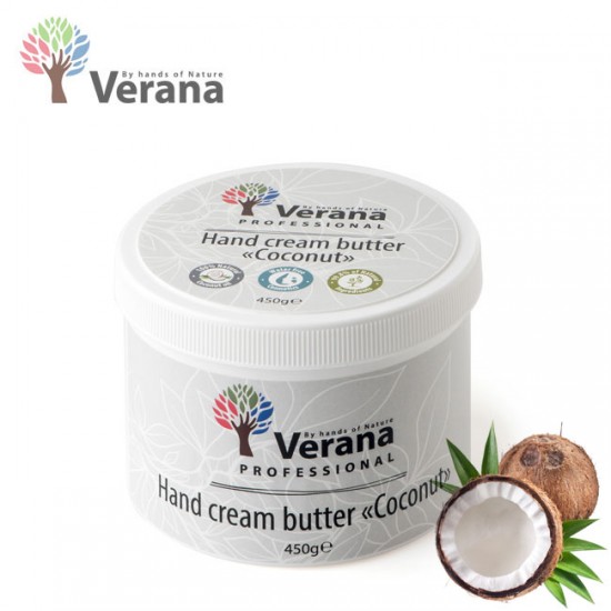 Verana Coconut Kokosrieksts sviestkrēms rokām 450g Verana Coconut Kokosrieksts sviestkrēms rokām 450g
