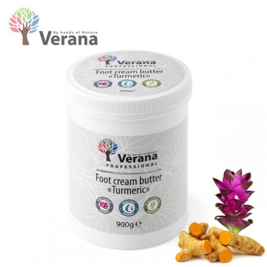 Verana Turmeric Kurkuma sviestkrēms kājām 900g Verana Turmeric Kurkuma sviestkrēms kājām 900g