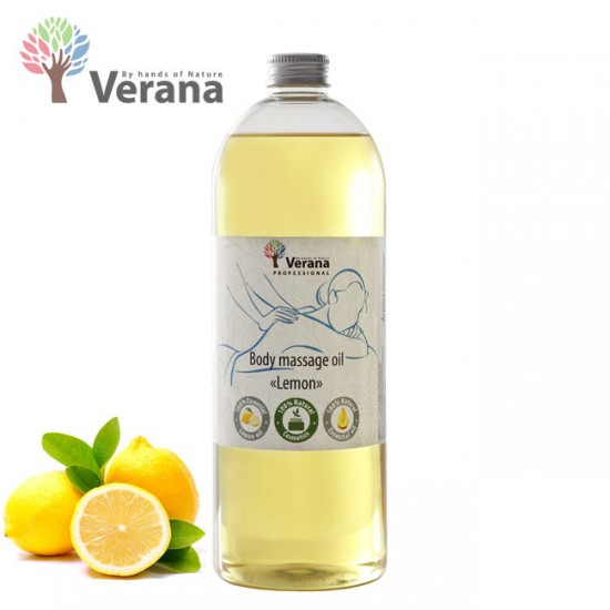 Verana Lemon Citrons ķermeņa masāžas eļļa 1L Verana Lemon Citrons ķermeņa masāžas eļļa 1L