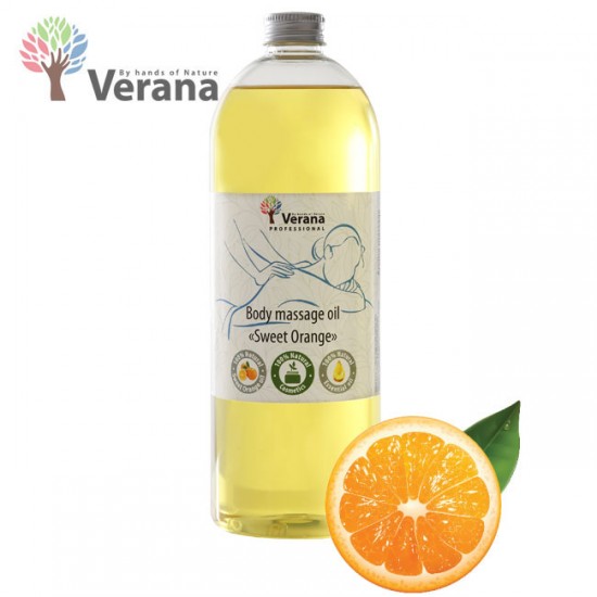 Verana Sweet Orange Saldais apelsīns masāžas eļļa ķermenim 1L Verana Sweet Orange Saldais apelsīns masāžas eļļa ķermenim 1L