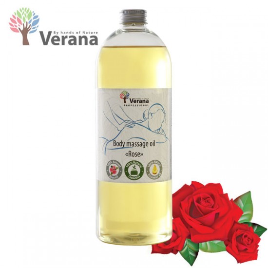 Verana Rose Roze masāžas eļļa ķermenim 1L Verana Rose Roze masāžas eļļa ķermenim 1L