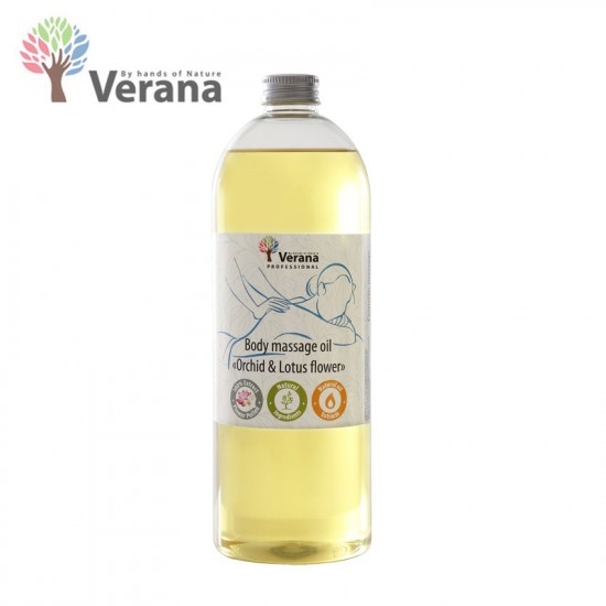 Verana Orchid Lotus Orhideja un Lotoss ķermeņa masāžas eļļa 1L Verana Orchid Lotus Orhideja un Lotoss ķermeņa masāžas eļļa 1L