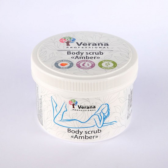 Verana Amber Dzintars ķermeņa skrubis 800g Verana Amber Dzintars ķermeņa skrubis 800g