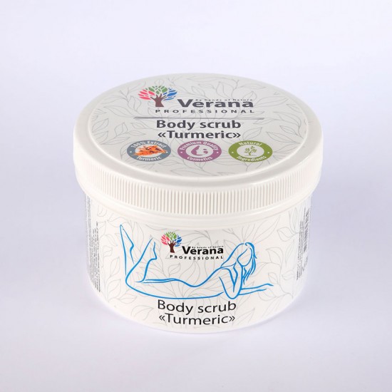 Verana Turmeric Kurkuma ķermeņa skrubis 800g Verana Turmeric Kurkuma ķermeņa skrubis 800g